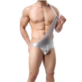 Men's Sexy Bodysuits (Option: Silver-M)