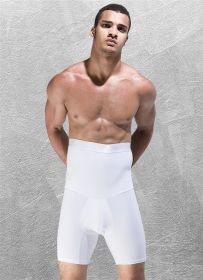 High Waist ShaperMen Push Up Shaper For Gentlemen (Option: White-XL)