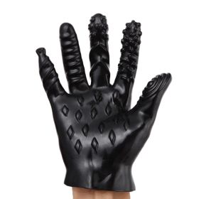 Sexy Toy Gloves Toy Palm G-touch (Option: A Black)