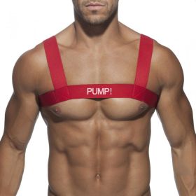 Dance Floor Fashion Shoulder Strap Men's Chest Strap (Option: Red-One Size)