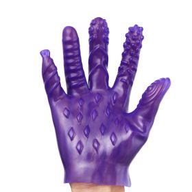 Sexy Toy Gloves Toy Palm G-touch (Option: A Purple)