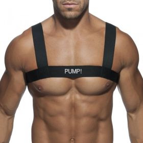 Dance Floor Fashion Shoulder Strap Men's Chest Strap (Option: Black-One Size)