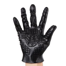 Sexy Toy Gloves Toy Palm G-touch (Option: B Black)