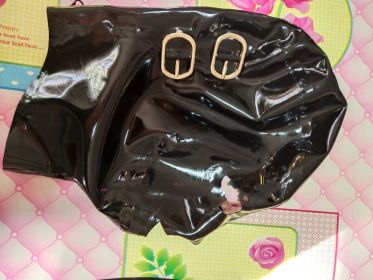 Latex Clothing Latex Head Cover Mobile Eye Mask Mask Braces Full Pack Latex Mask (Option: Set1)